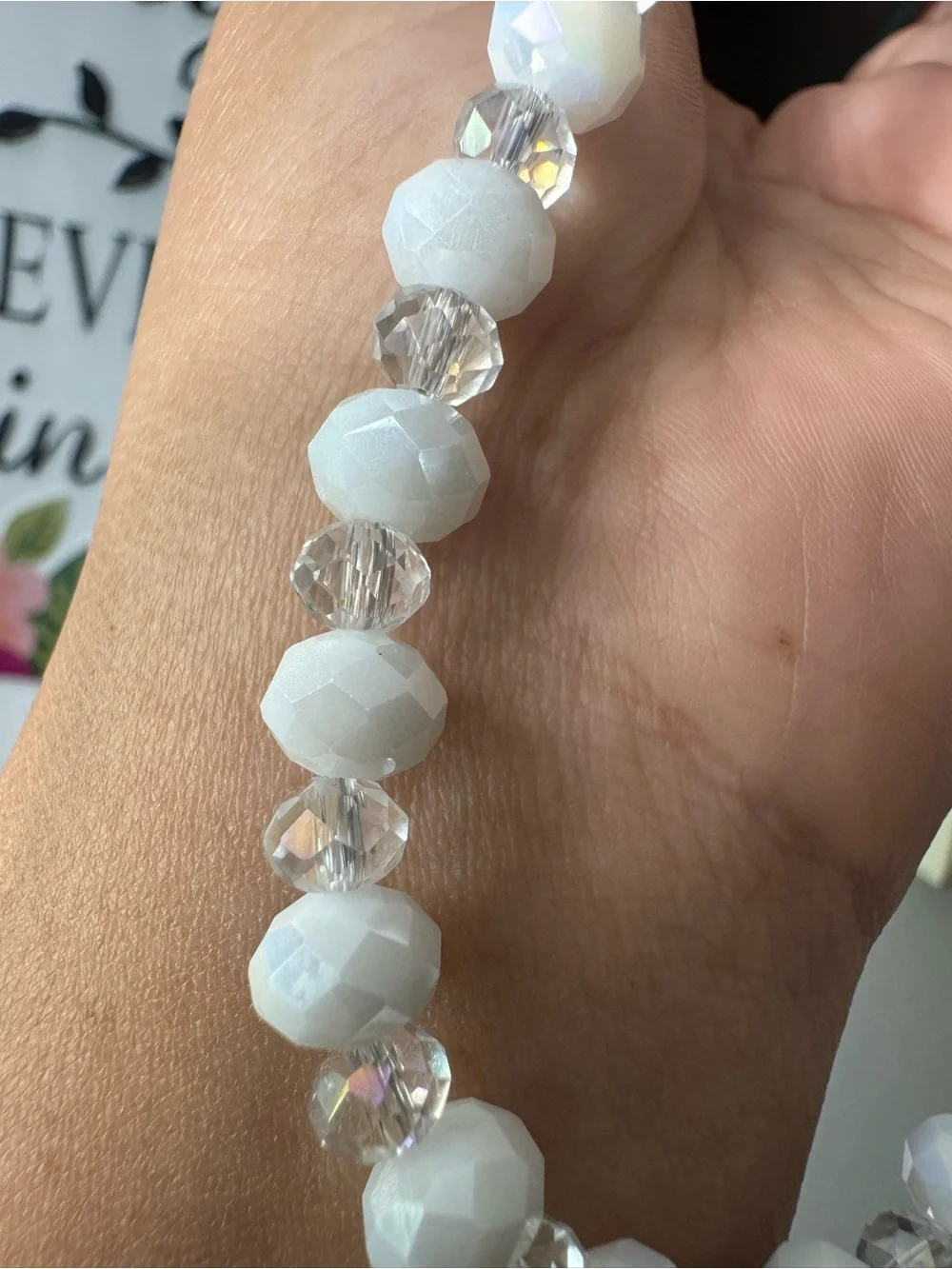 Bling Bling Crystal and White Phone/Key/Bag Chain #P1065